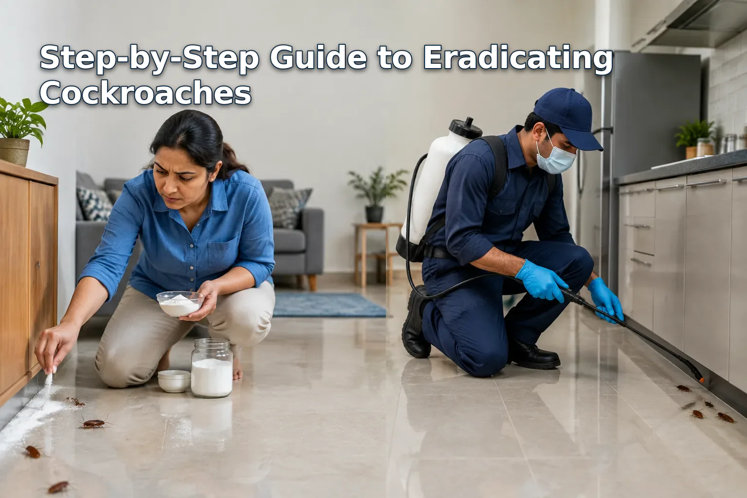 DIY vs professional cockroach control