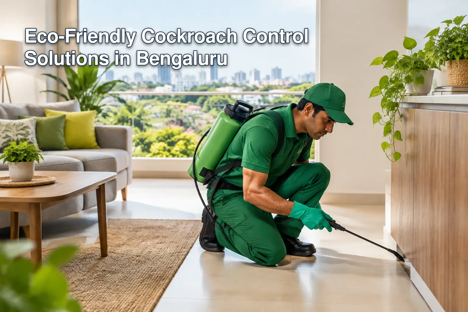 Bangalore cityscape with eco-friendly architecture