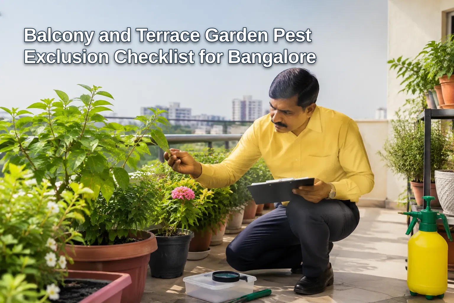Balcony and Terrace Garden Pest Exclusion Checklist for Bangalore - Pest Control Guide