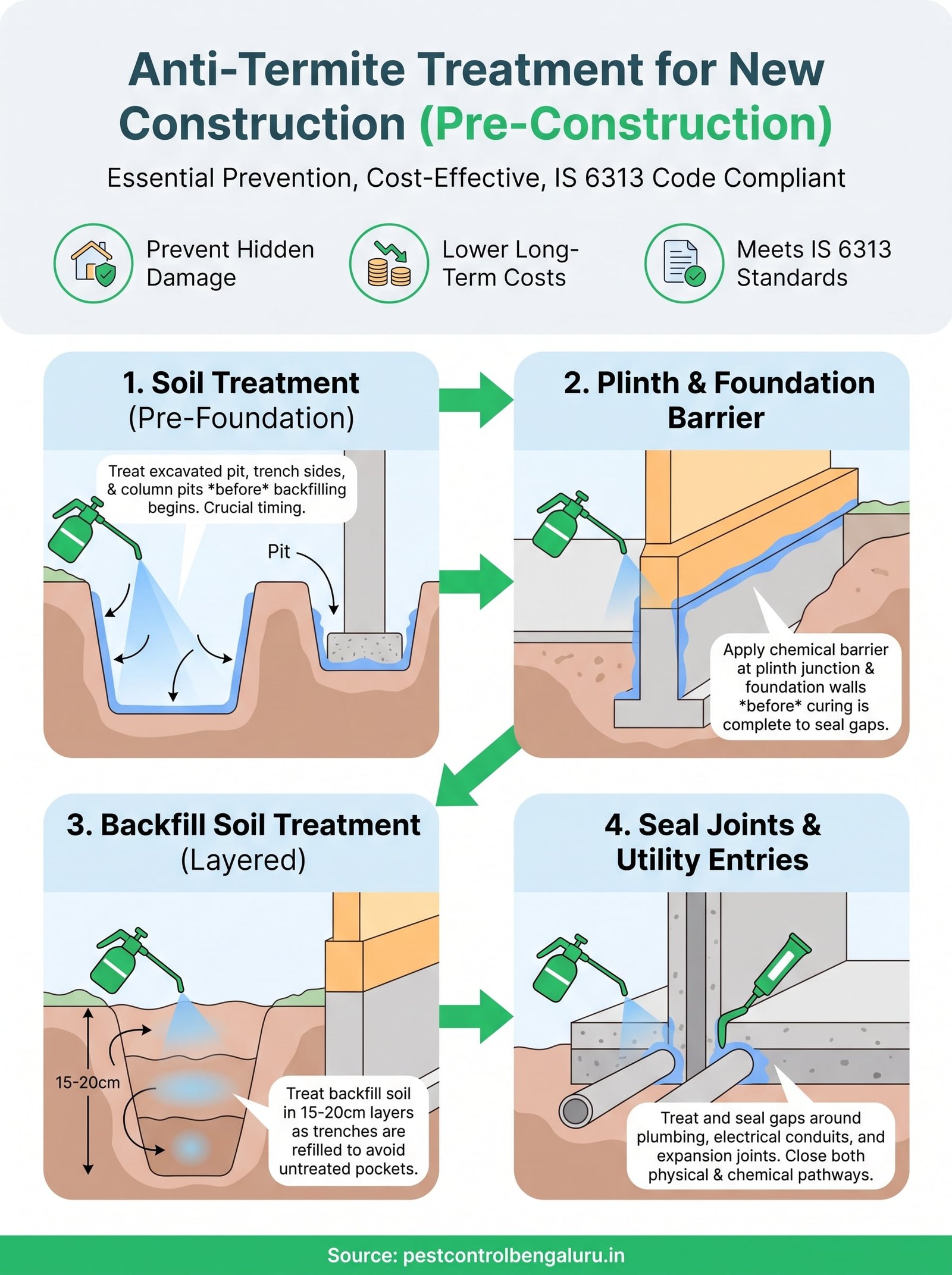 anti termite treatment for new construction infographic