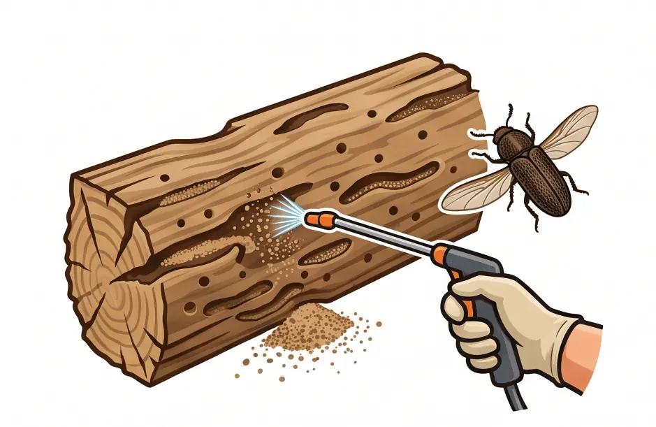 Wooden Furniture Wood Borer Syringe Injection Bangalore
