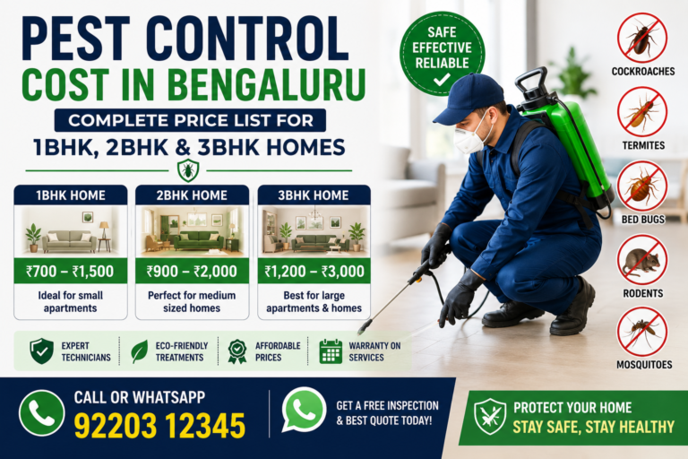 How Much Does Pest Control Cost Bangalore Homeowners?