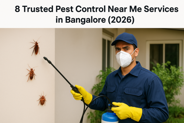 8 Trusted Pest Control Near Me Services in Bangalore (2026)