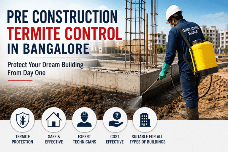 Pre Construction Termite Control in Bangalore – The Complete Guide to Protect Your Building from Day One