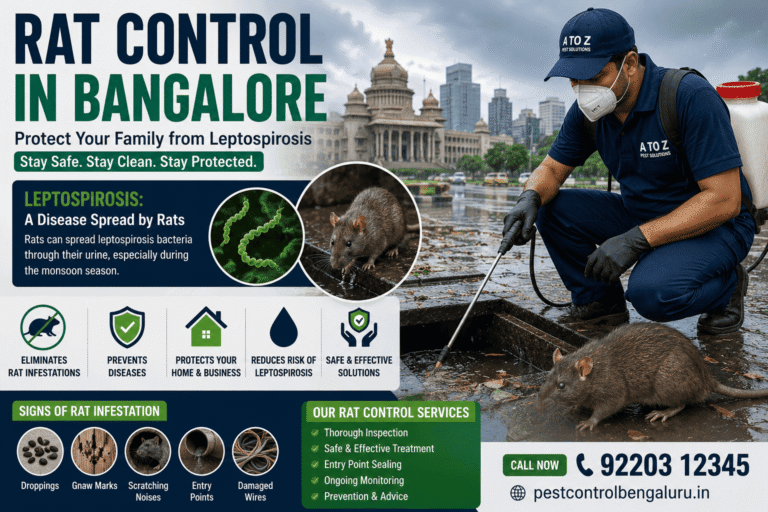Rat Control in Bangalore: Protect Your Family from Leptospirosis During the Monsoon
