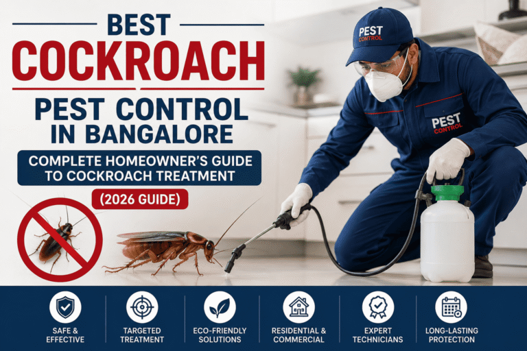 Best Cockroach Pest Control in Bangalore: Complete Homeowner’s Guide to Cockroach Treatment (2026)