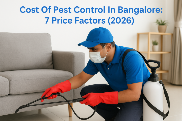 Cost Of Pest Control In Bangalore: 7 Price Factors (2026)