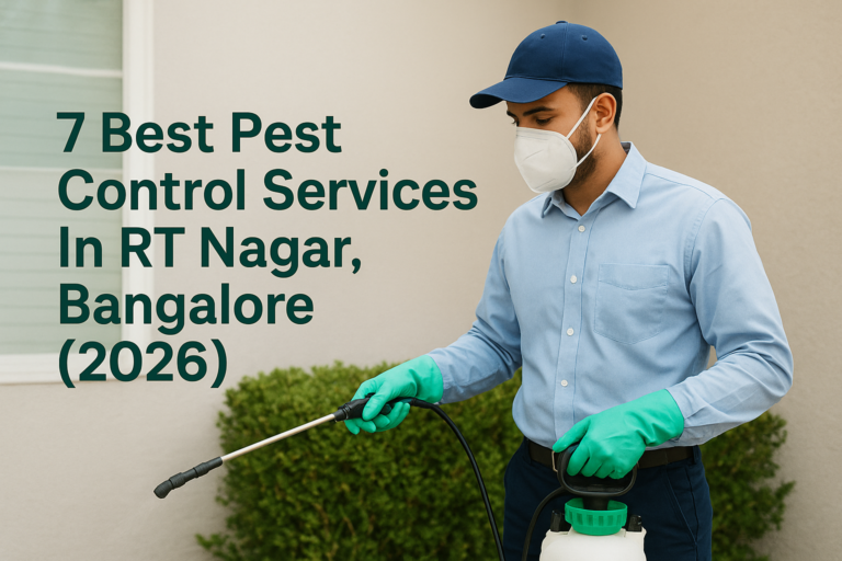 7 Best Pest Control Services In RT Nagar, Bangalore (2026)