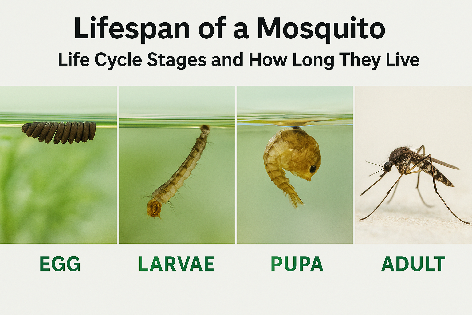Lifespan of a Mosquito: Life Cycle Stages and How Long They Live