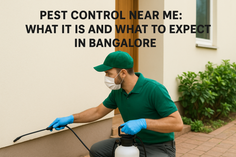 Pest Control Near Me: What It Is and What to Expect in Bangalore