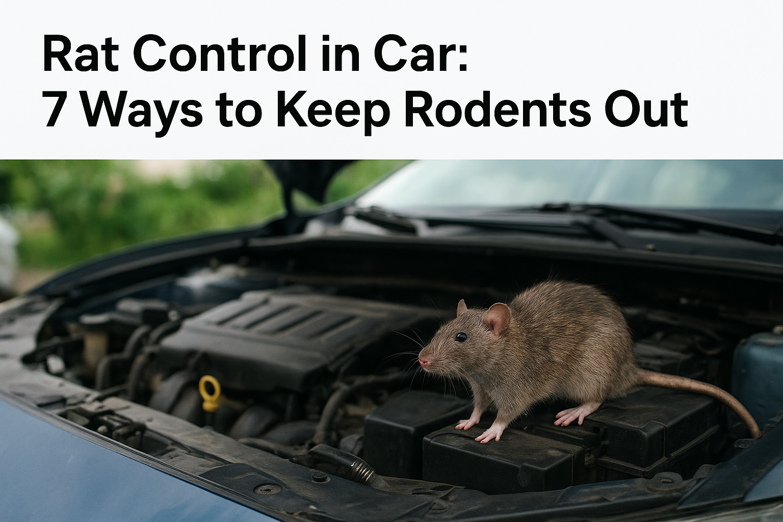 Rat Control in Car: 7 Ways to Keep Rodents Out