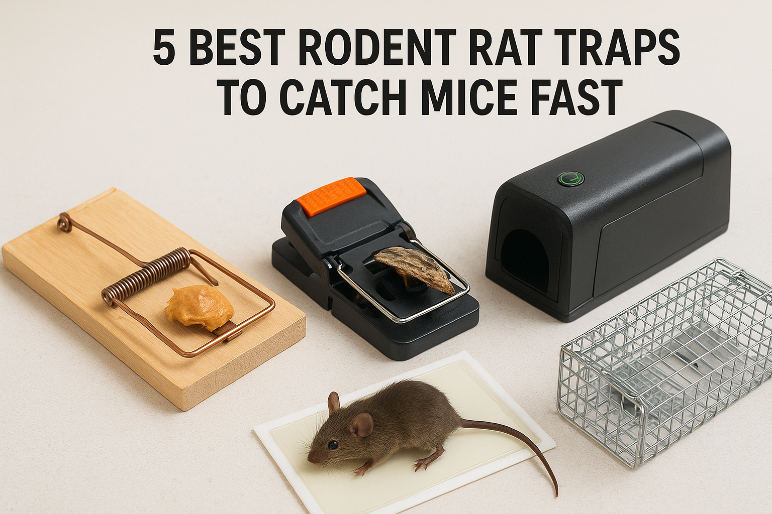 5 Best Rodent Rat Traps to Catch Mice Fast